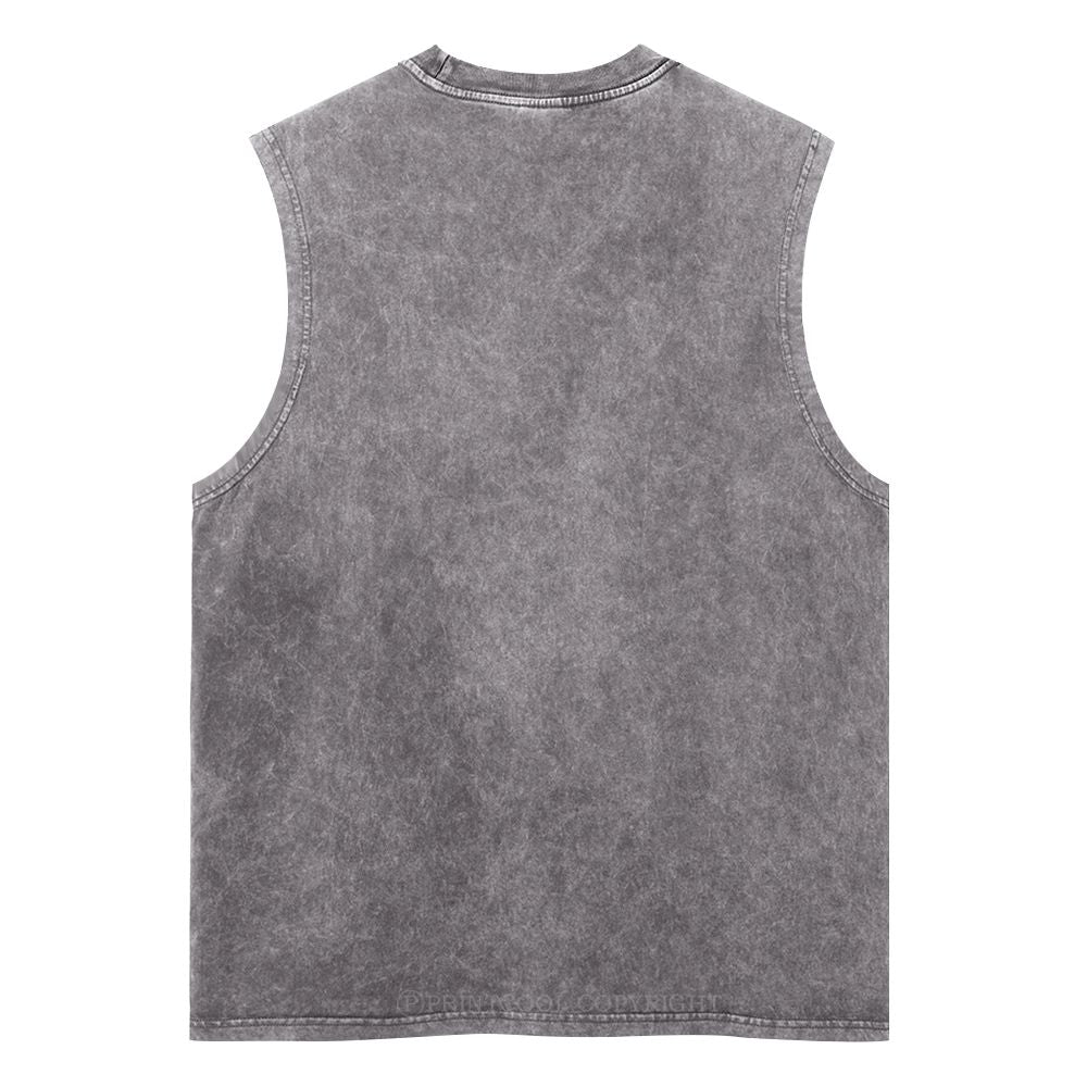 Colorful Insects Unisex Washed Tank Top