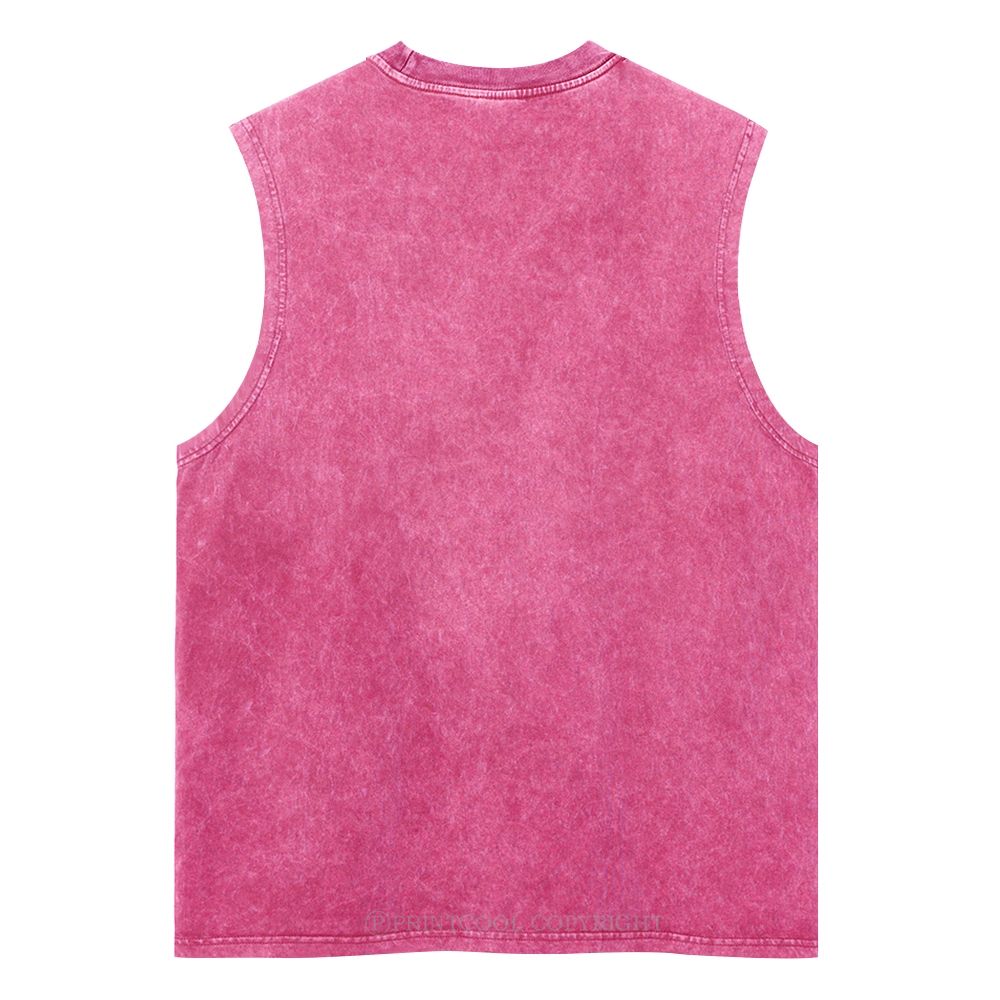 Colorful Insects Unisex Washed Tank Top