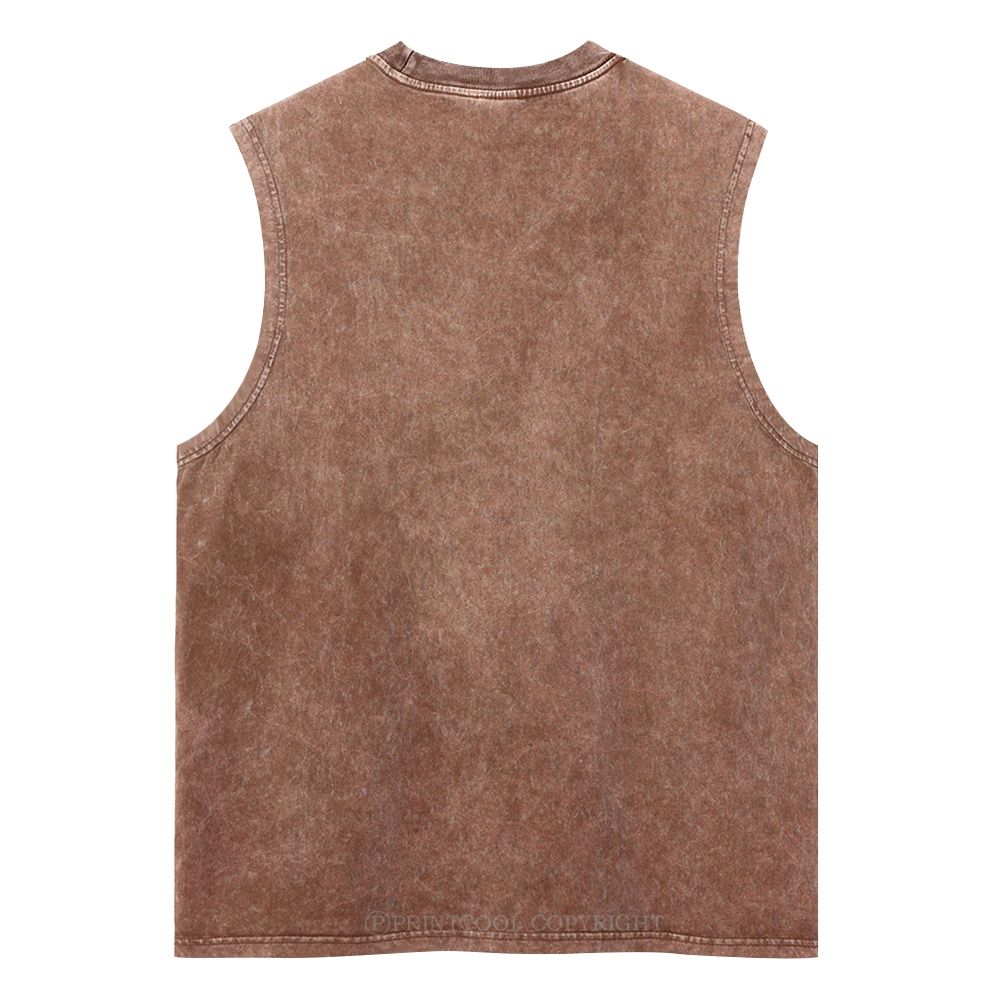 Colorful Insects Unisex Washed Tank Top