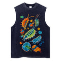 Colorful Insects Unisex Washed Tank Top