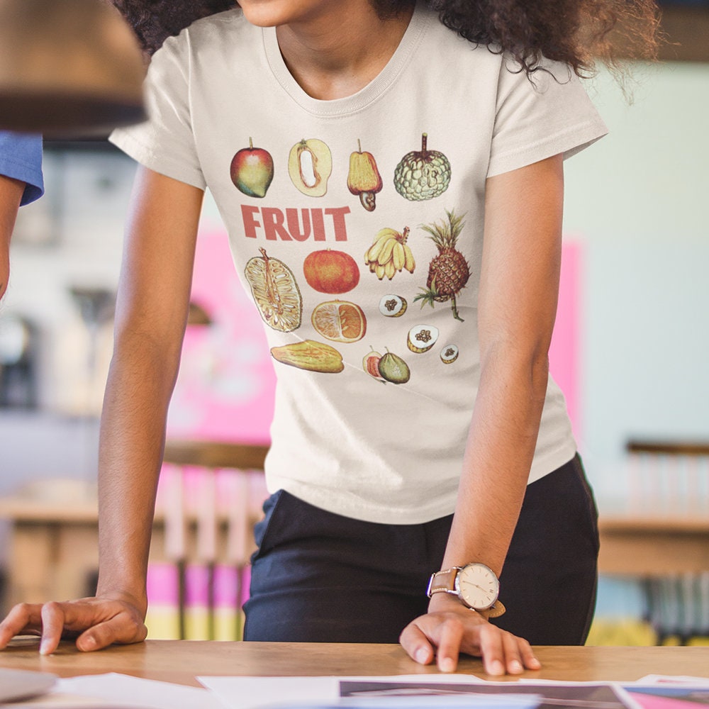 Retro Fruit Graphic Tee | Vintage-Inspired Unisex T-Shirt