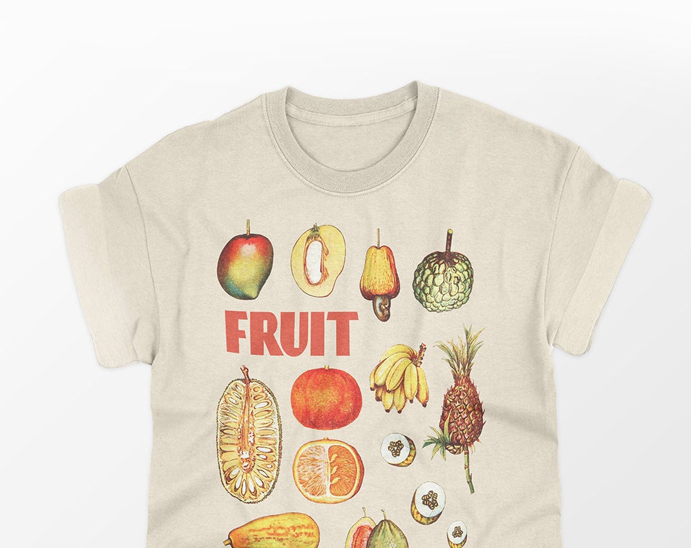 Retro Fruit Graphic Tee | Vintage-Inspired Unisex T-Shirt