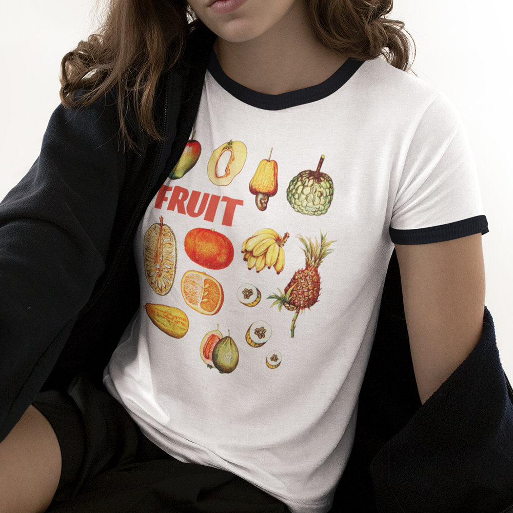 Retro Fruit Graphic Tee | Vintage-Inspired Unisex T-Shirt