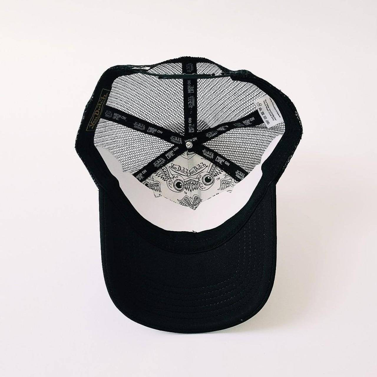 Vintage Black And White Von Dutch Cap / Von Dutch Cap / Von Dutch Trucker Cap. Von Dutch Flying Eyeball Hat Deadstock New With Tags
