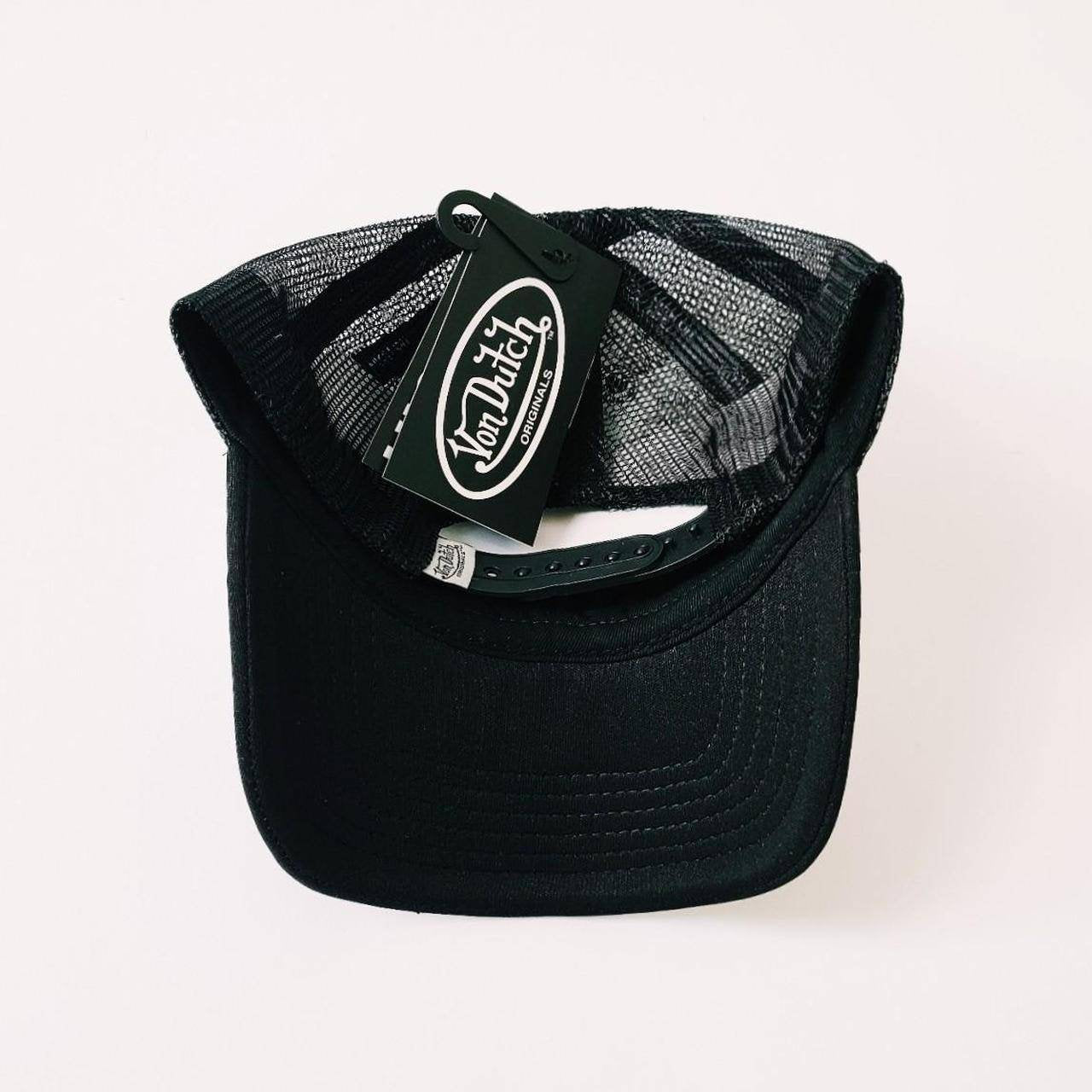 Vintage Black And White Von Dutch Cap / Von Dutch Cap / Von Dutch Trucker Cap. Von Dutch Flying Eyeball Hat Deadstock New With Tags
