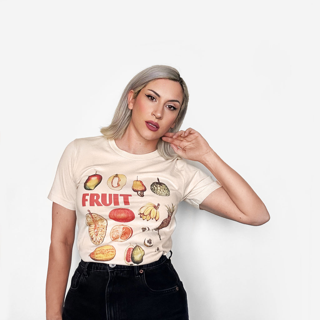 Retro Fruit Graphic Tee | Vintage-Inspired Unisex T-Shirt