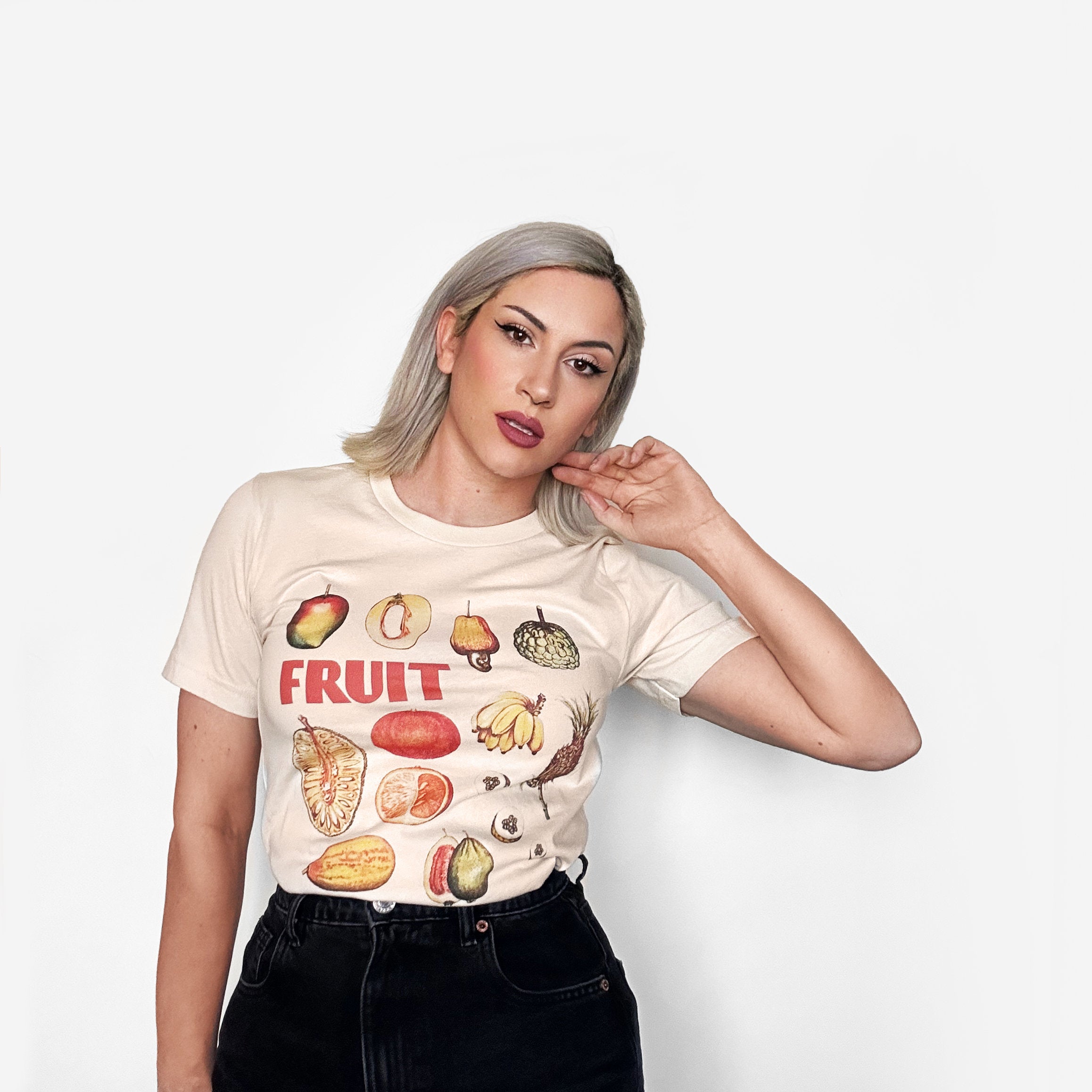 Retro Fruit Graphic Tee | Vintage-Inspired Unisex T-Shirt